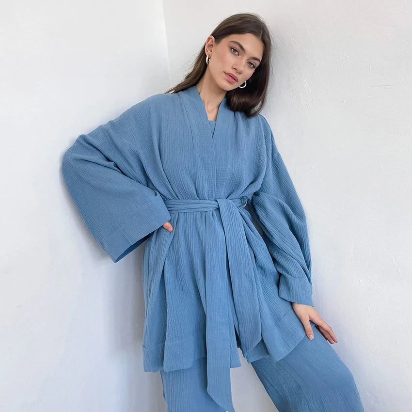 Hiloc Cotton Sleepwear Women Pajama