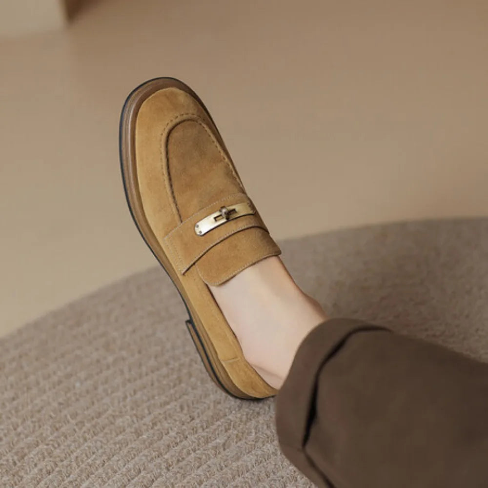 Suede Leather Loafers