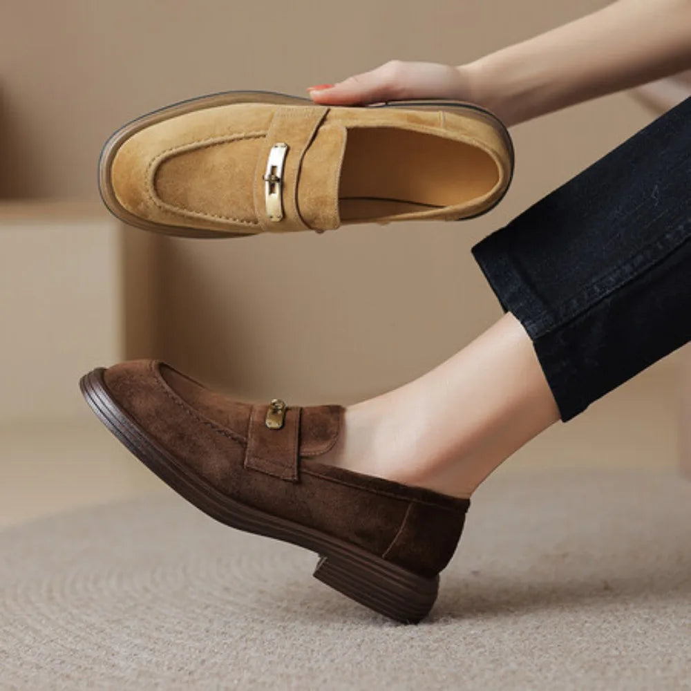 Suede Leather Loafers