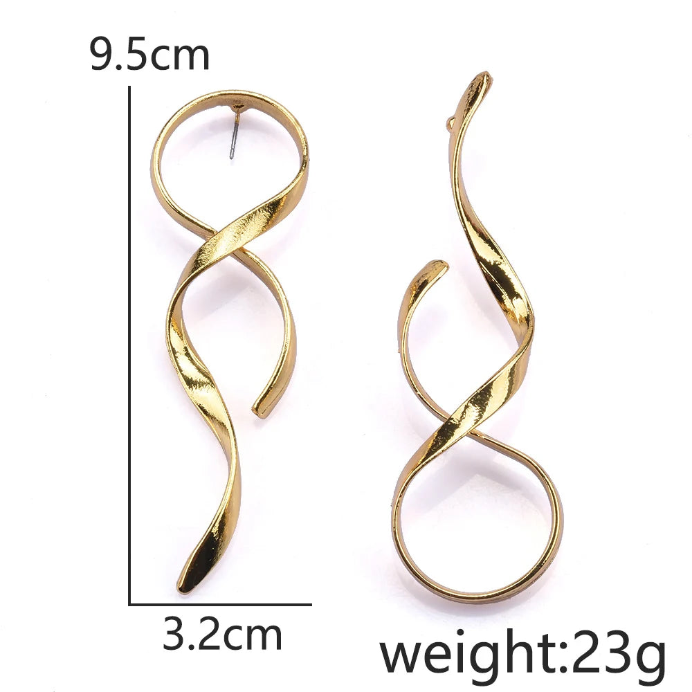 Asymmetric Statement Long Earrings