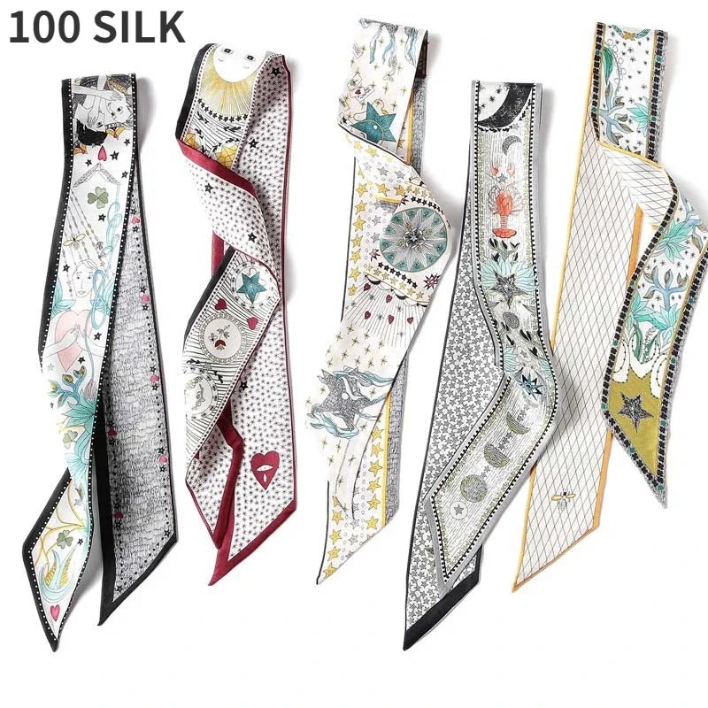 100 Natural Vintage Silk Scarf