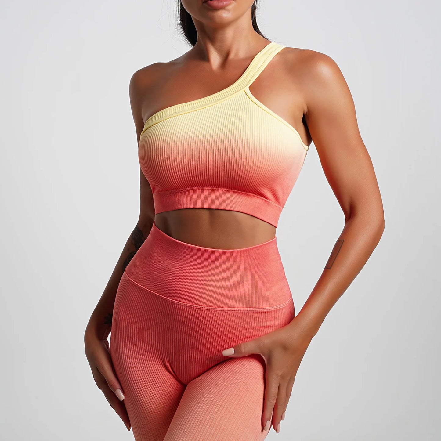 Seamless Gradient Thread Yoga Sets