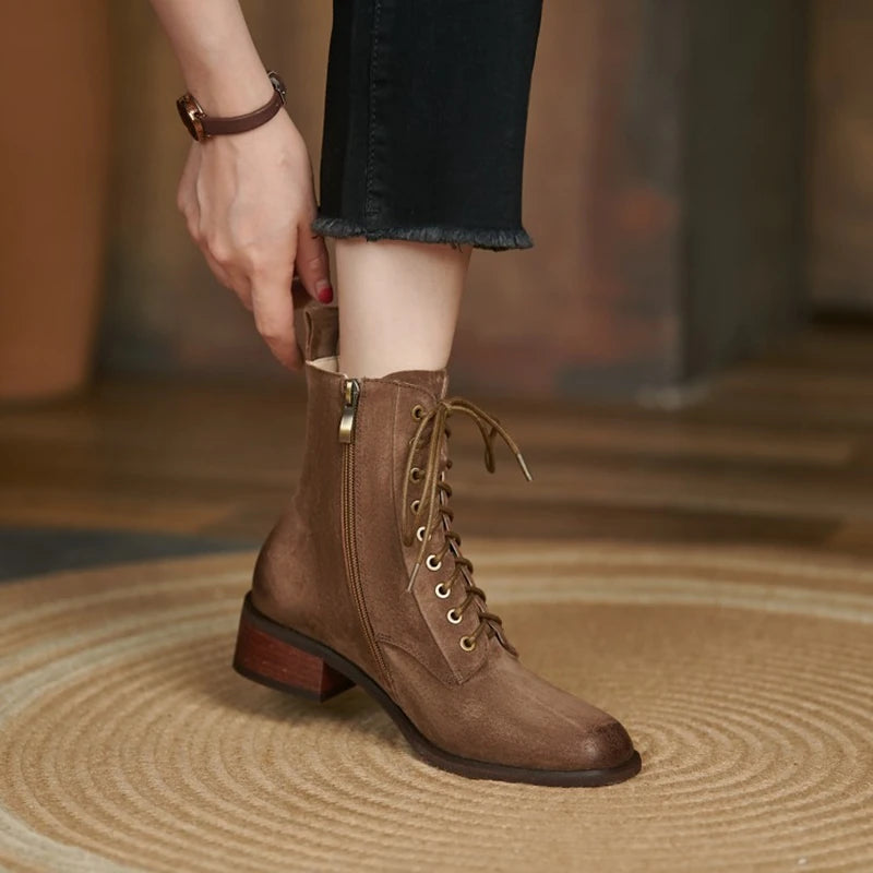 Retro Ankle Boots