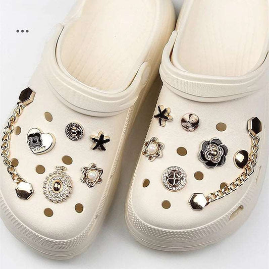 13Pcs/1Set Luxurious Charms DIY Shoe Decoration&Chain Sets