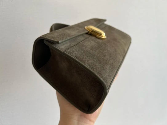 Premium Suede Small Square Bag