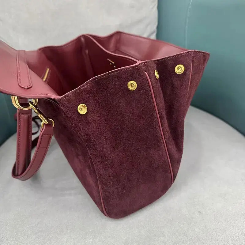 Luxury Suede Shoulder Bag