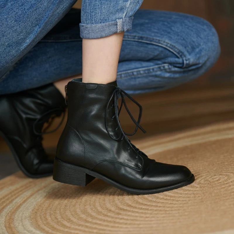 Genuine Leather Women Boots