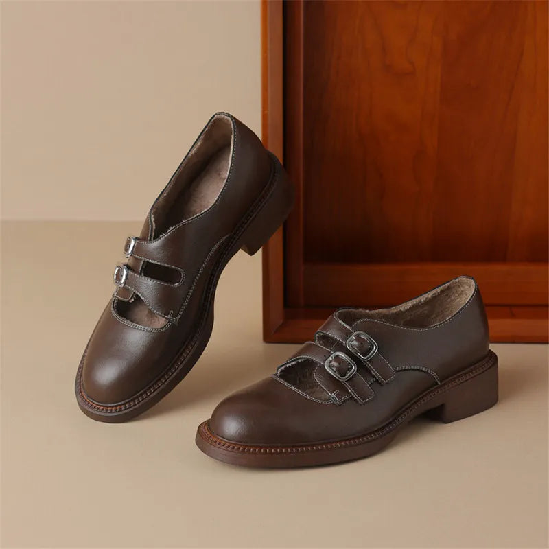 Spring/Autumn Leather Loafers