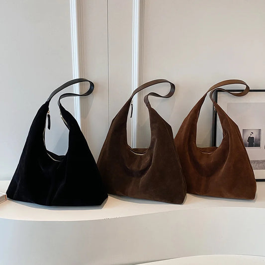 Suede Shoulder Bag