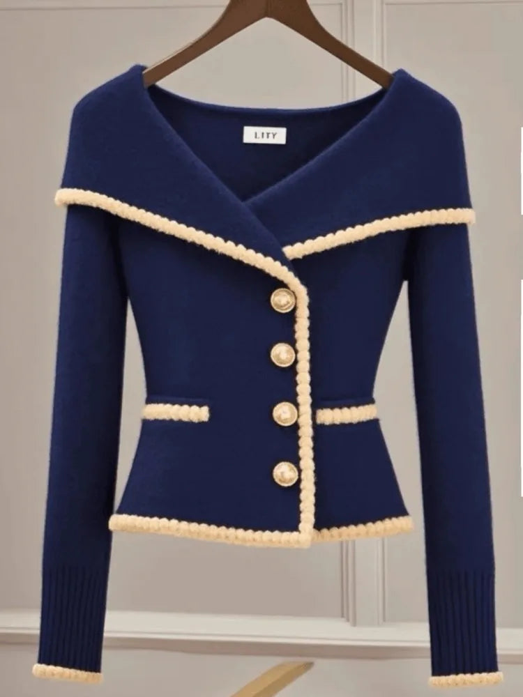 Navy Blue Cardigan