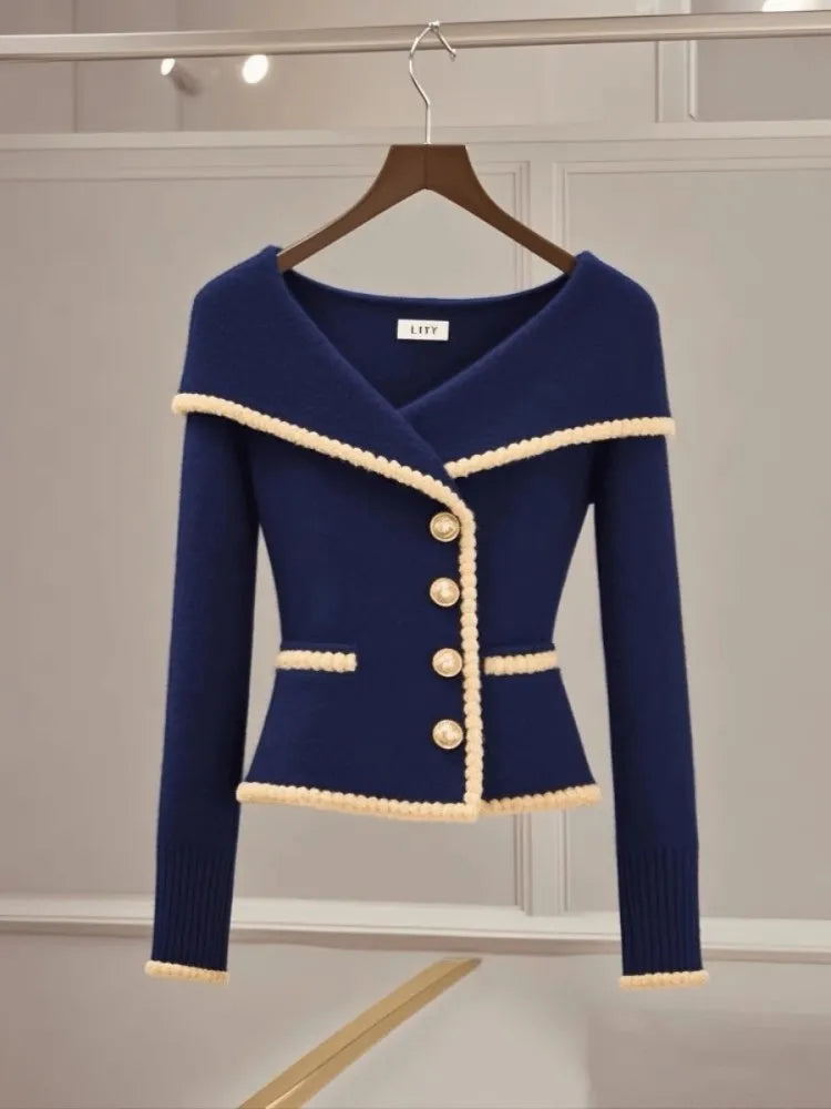 Navy Blue Cardigan