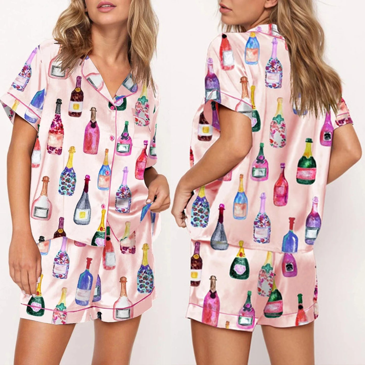 Champagne Bottle Pajamas Set