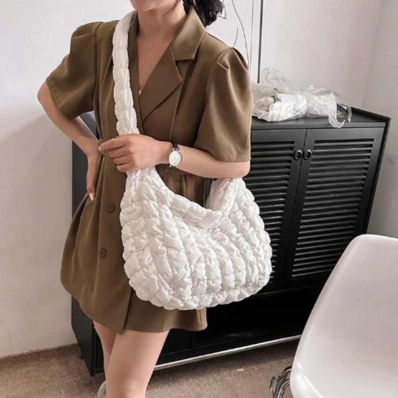 Pleated Cloud Shoulder Bag