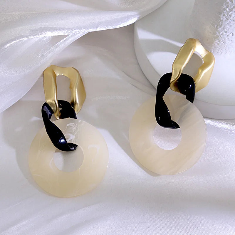 Acrylic Acetate Drop Earrings