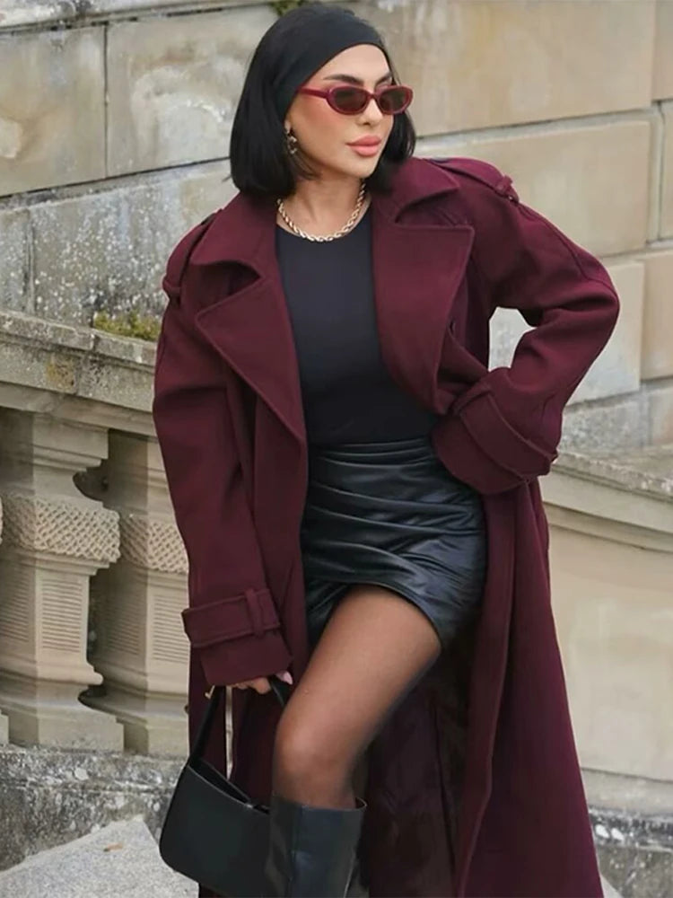 Double Breasted Women's Coat