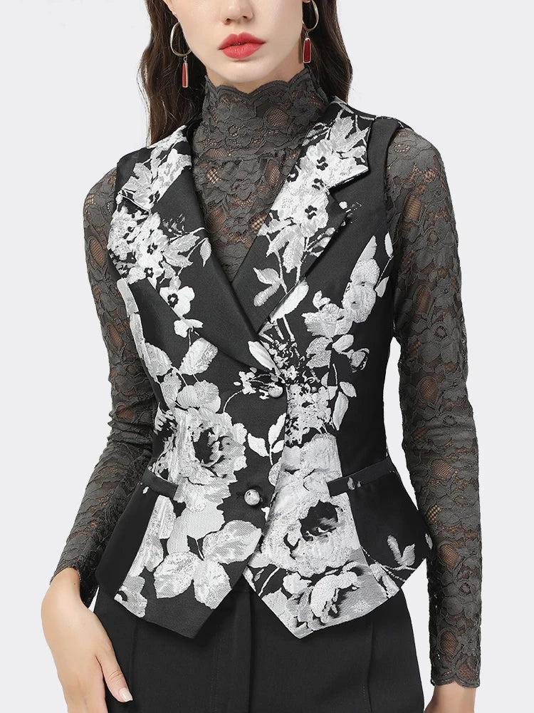 Floral Suit Jacquard