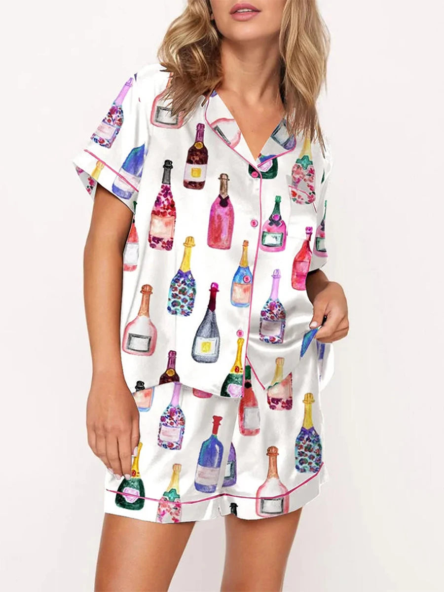 Champagne Bottle Pajamas Set