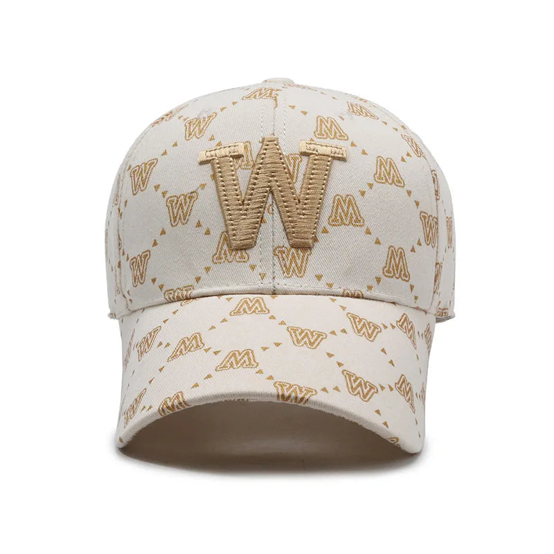 Luxury Design W Letter Fashion Baseball Cap