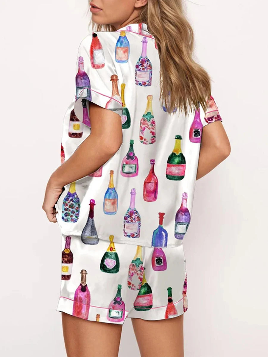 Champagne Bottle Pajamas Set