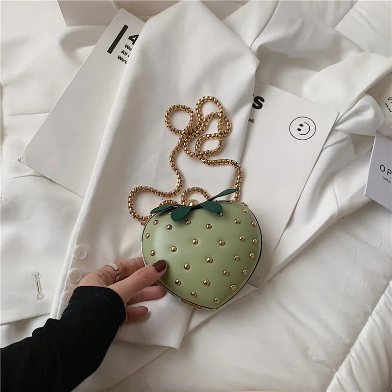 Cute Heart Strawberry Bag