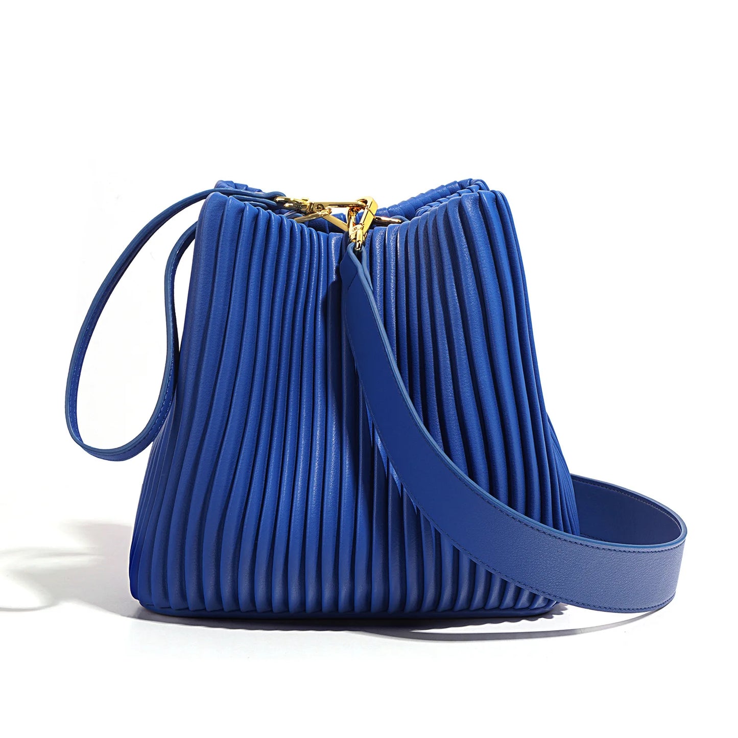 Pleated Bucket Bag