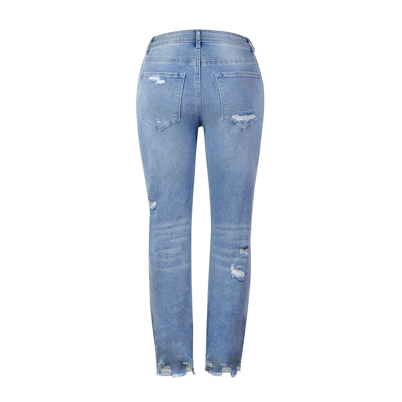 Streetwear Denim Pencil Pants