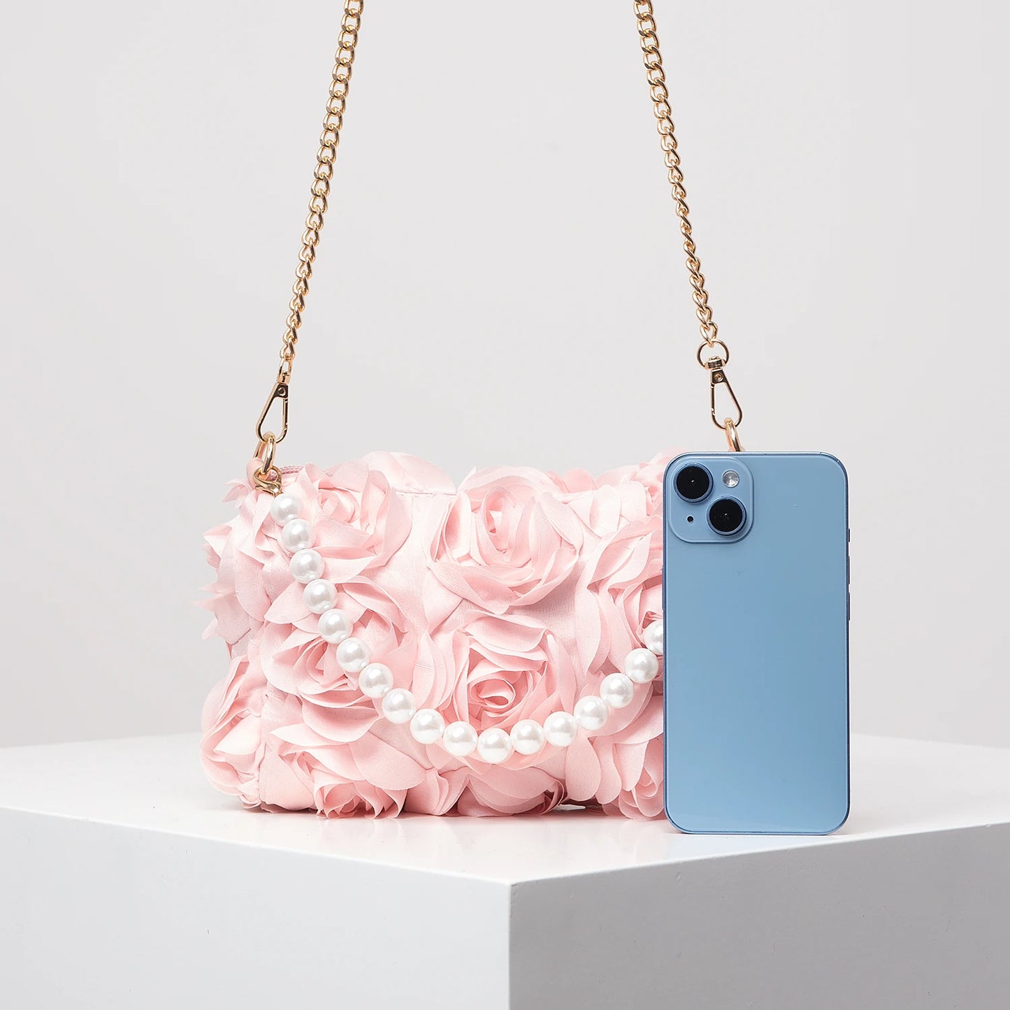 Elegant rose Flower crossbody bag