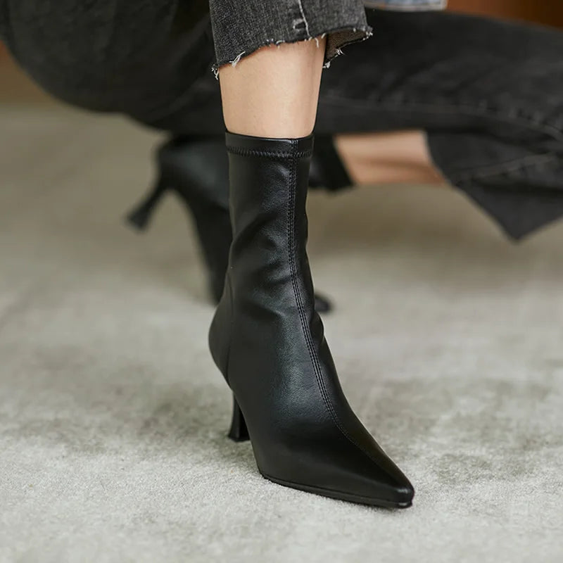 Soft Leather Ankle Boots