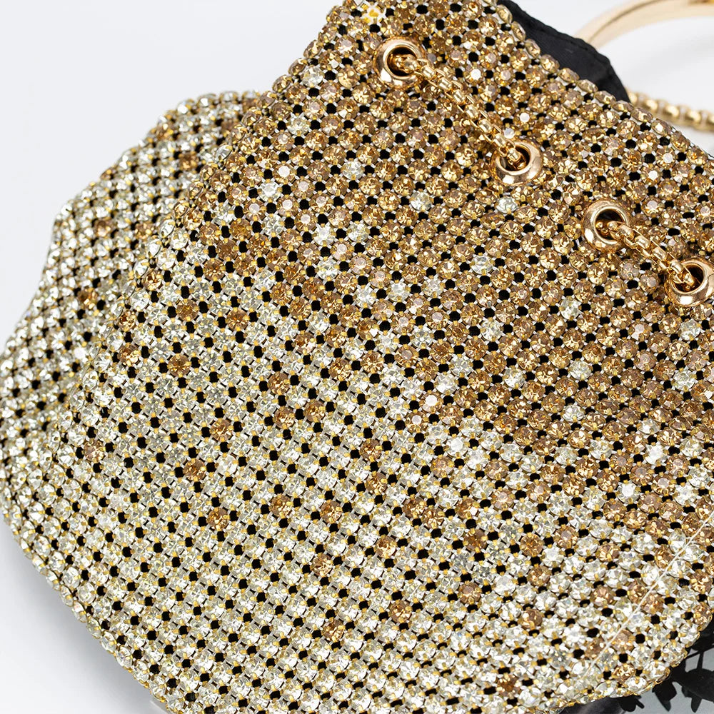 Sequin Bucket Bag with Jewelry