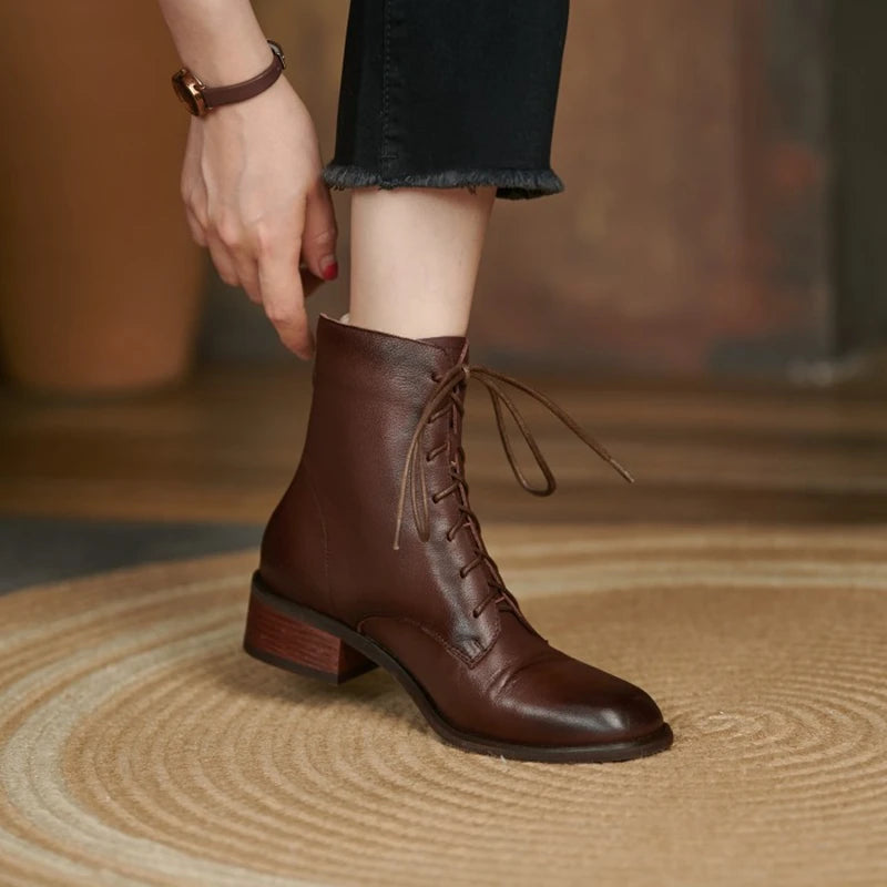 Genuine Leather Women Boots