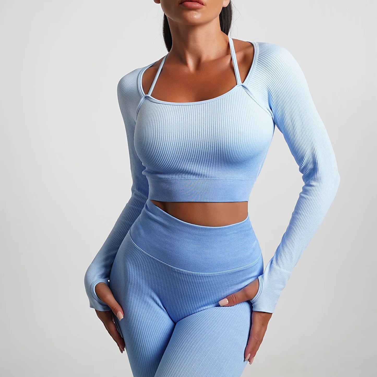 Seamless Gradient Thread Yoga Sets