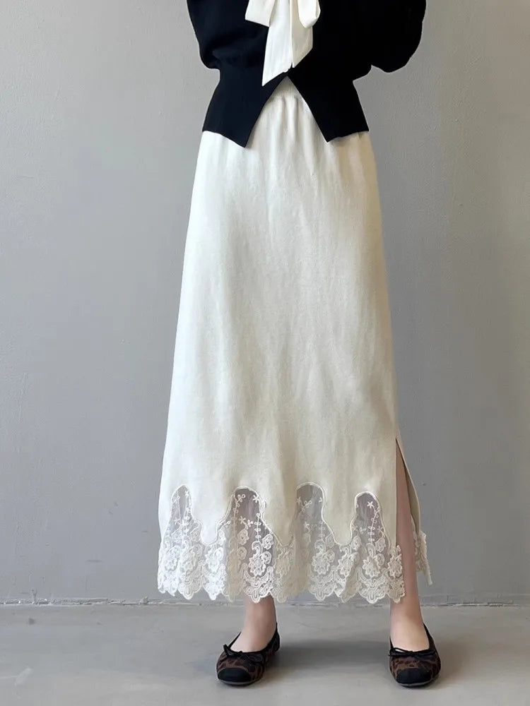 Lace Knitted Skirt