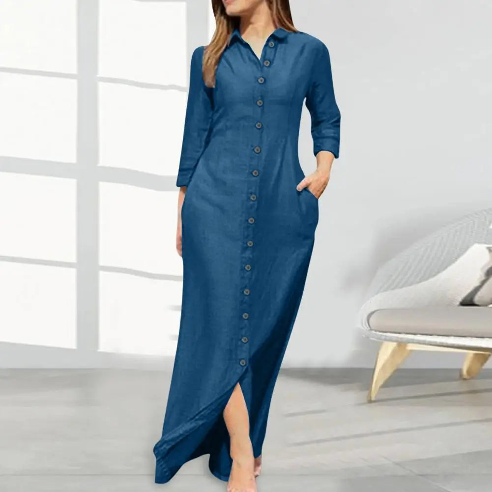 Autumn Elegant Women's Denim Dress