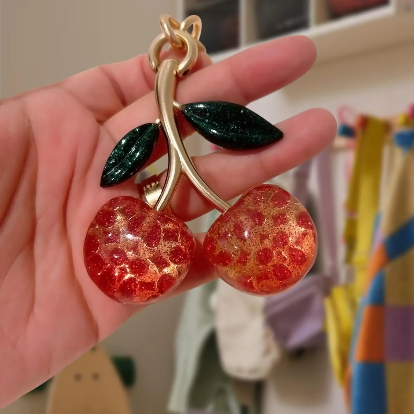 Cherry Bag Charm For Purses And Bags