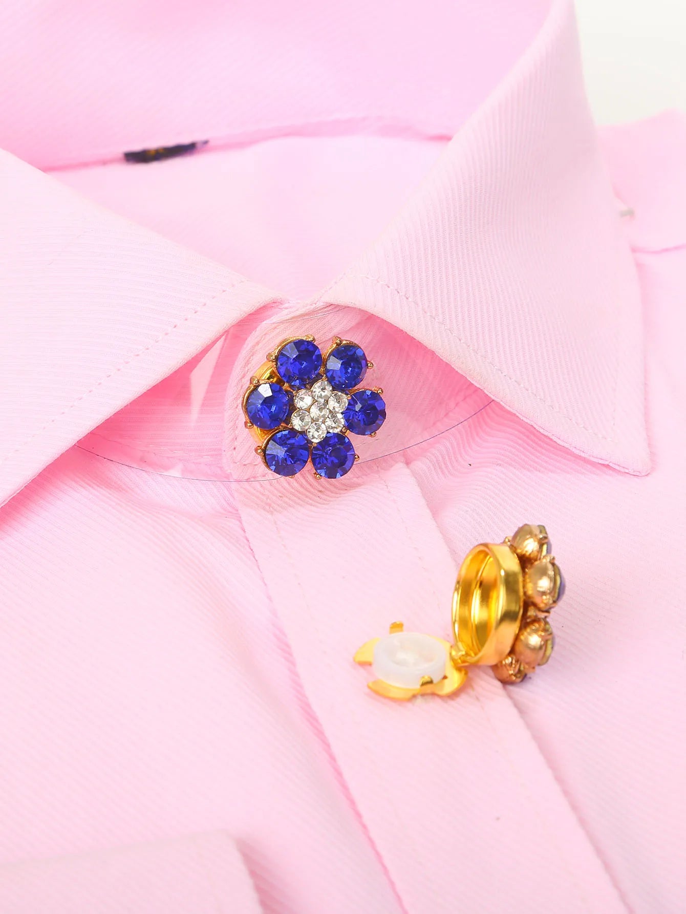 2pcs/set Flower Button Cufflinks