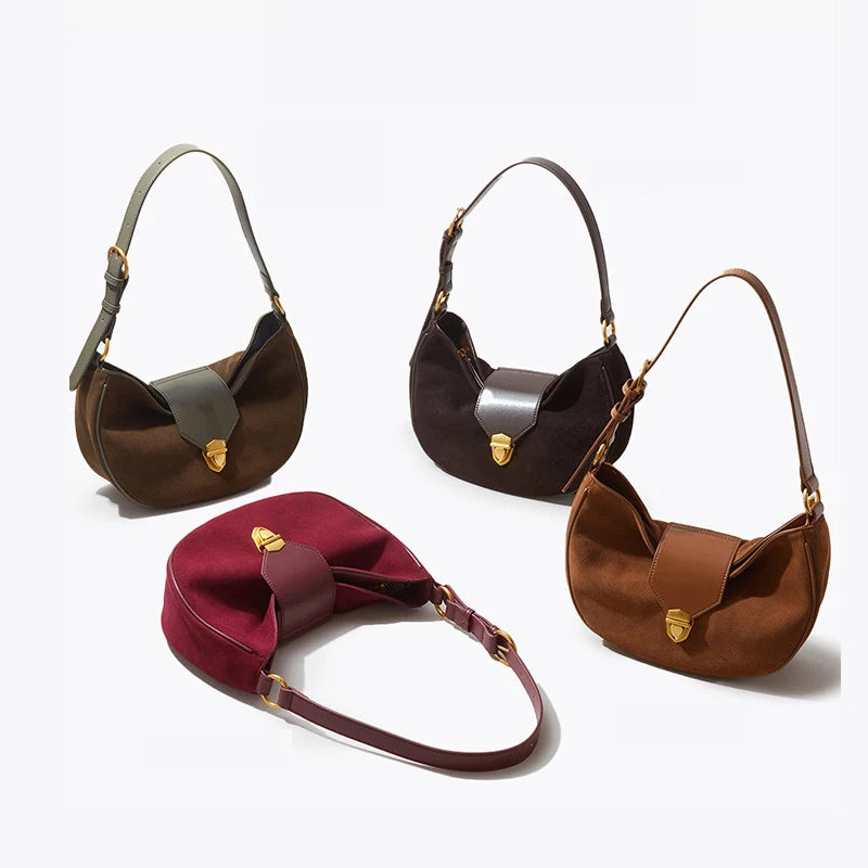 Fashion Shoulder Suede Bag