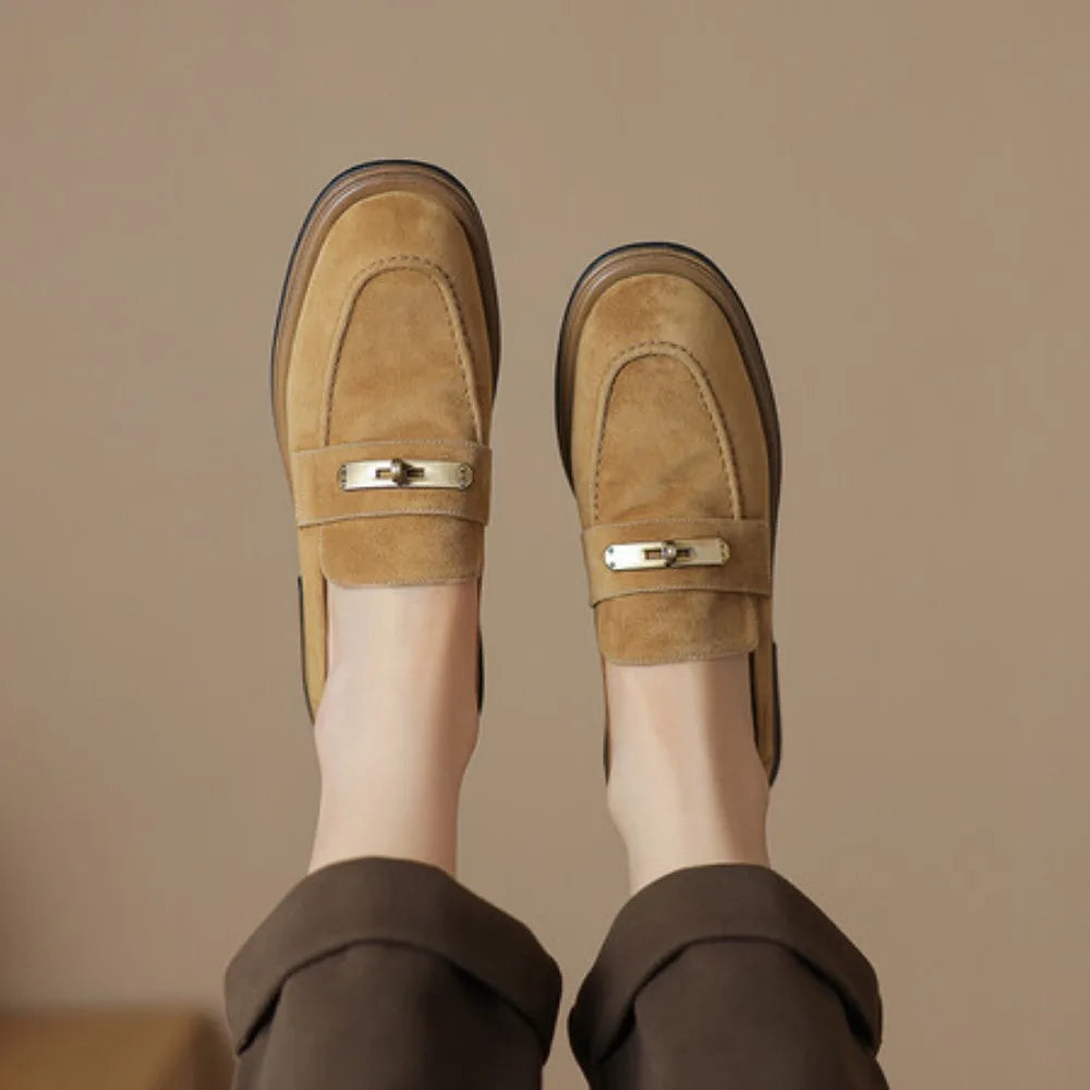 Suede Leather Loafers