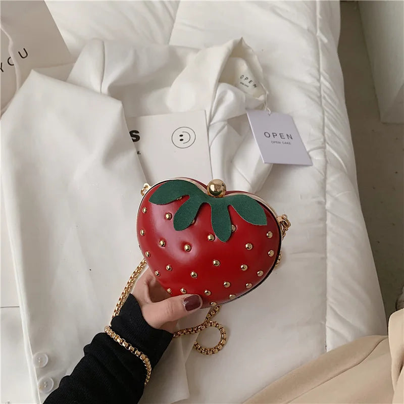 Cute Heart Strawberry Bag