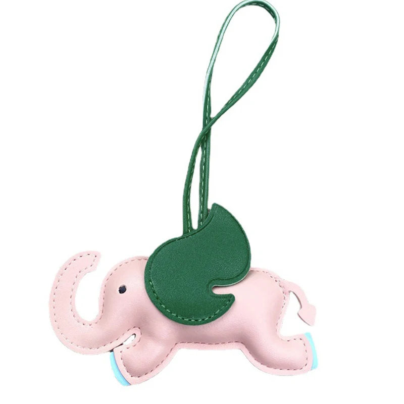 PU Leather Flying Elephant Bag Charm