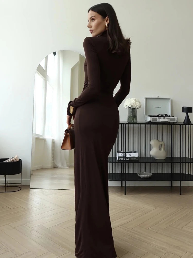 Turtleneck Maxi Dress