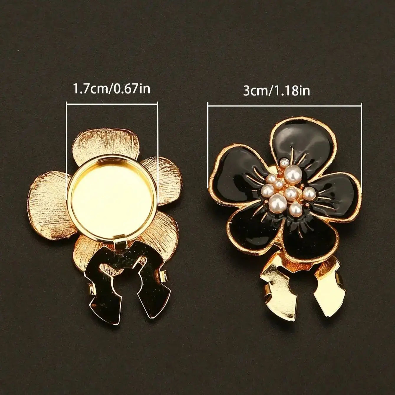 2pcs/lot Blossom Button Clip