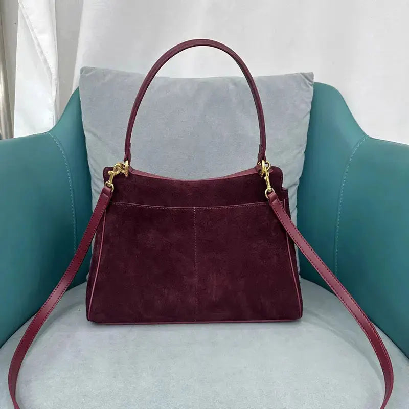 Luxury Suede Shoulder Bag