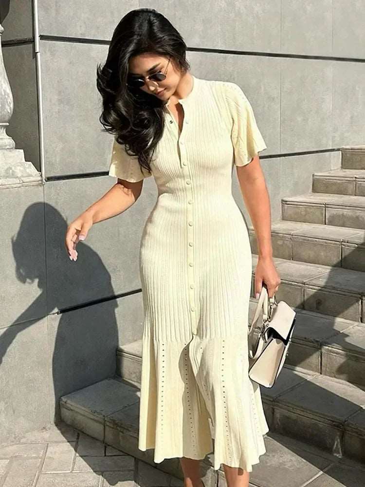 Elegant  Knitted Maxi Dress