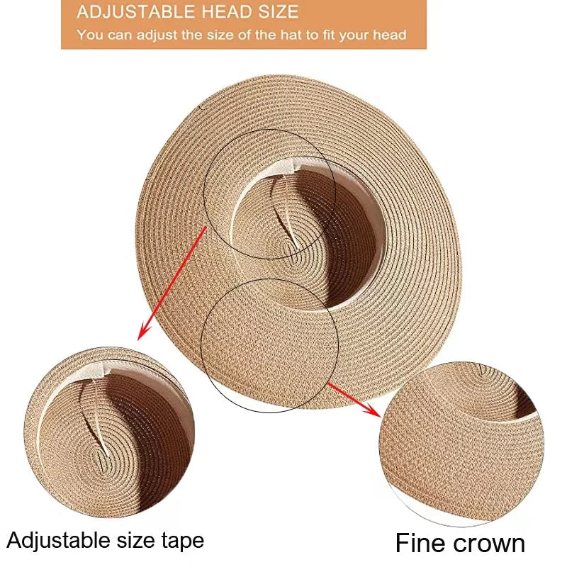 Summer Solid Color  Oversized Sun Hat