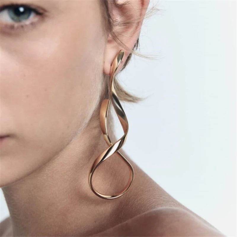 Asymmetric Statement Long Earrings