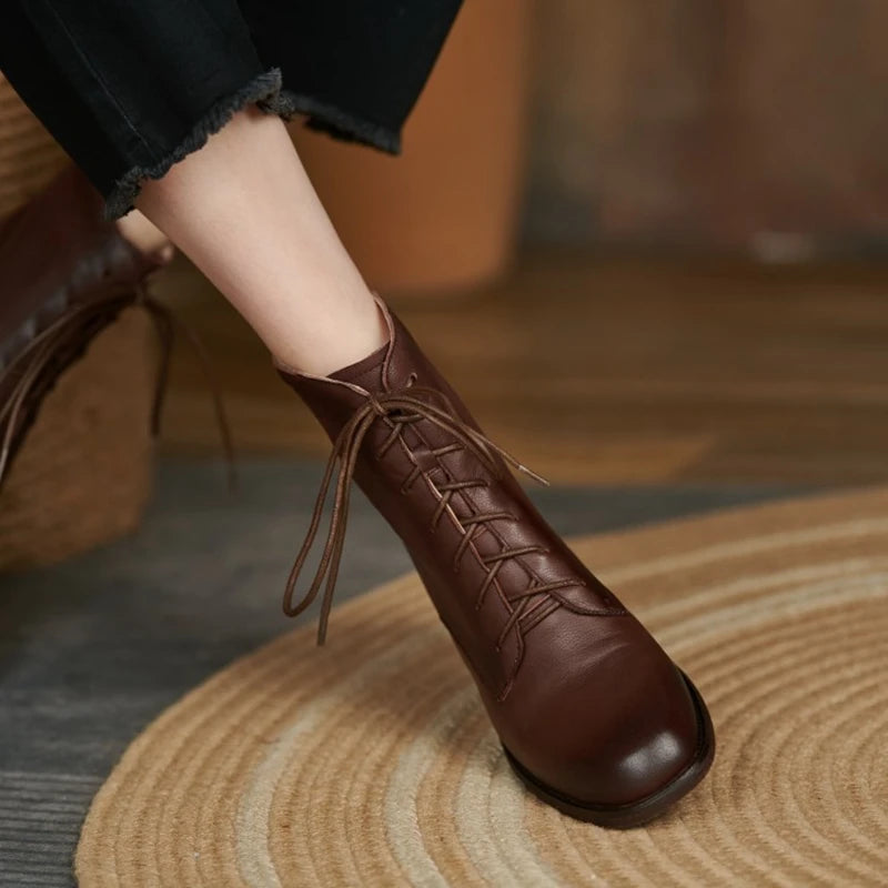 Genuine Leather Women Boots